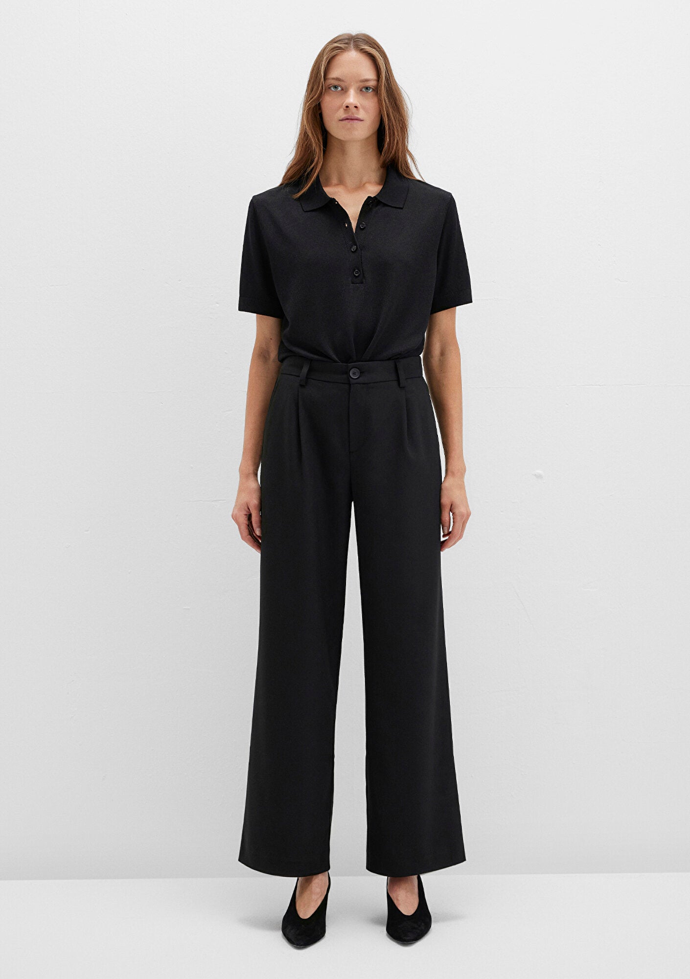 Black Striped Trousers
