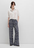 Printed Navy Trousers
