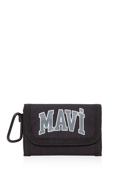 Mavi Logo Printed Black Wallet