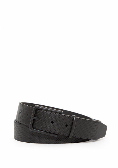 Black Faux Leather Belt