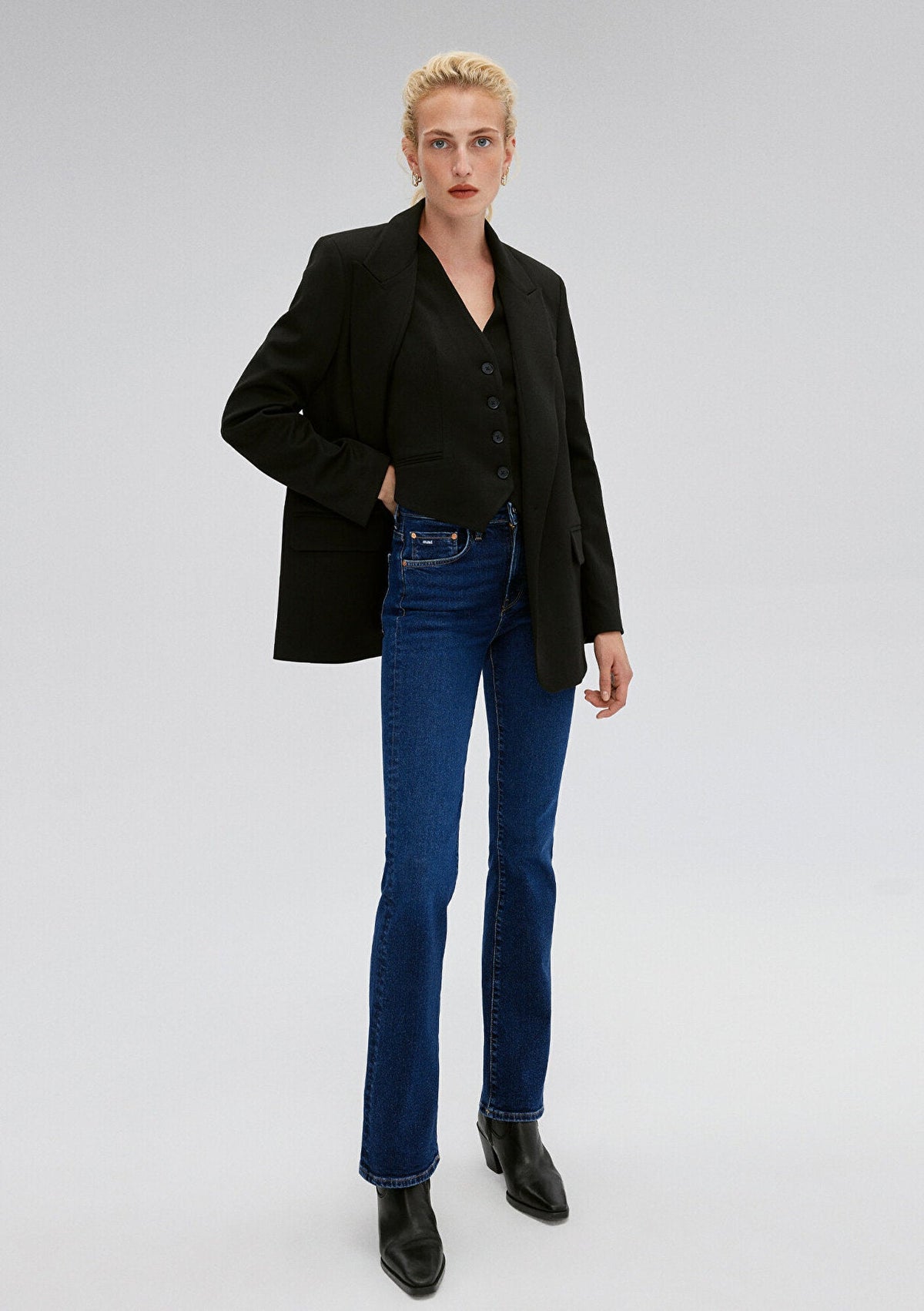 Maria Deep Blue Jean Pants