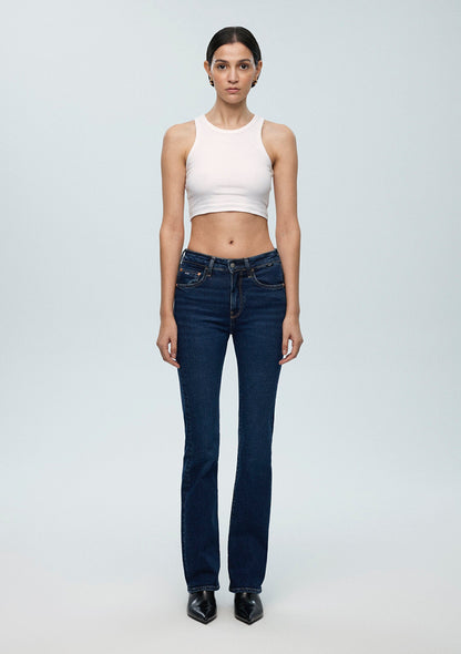 Maria Deep Blue Denım Jean Pants