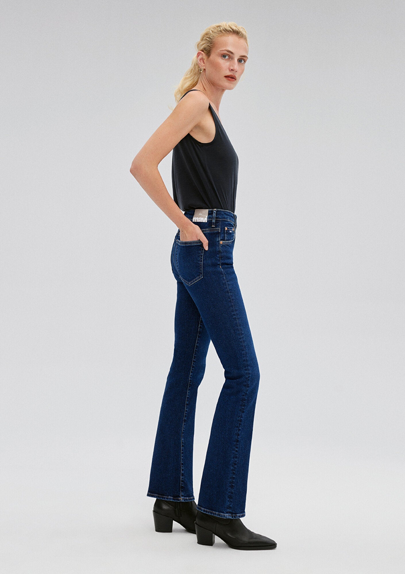 Maria Deep Blue Jean Pants