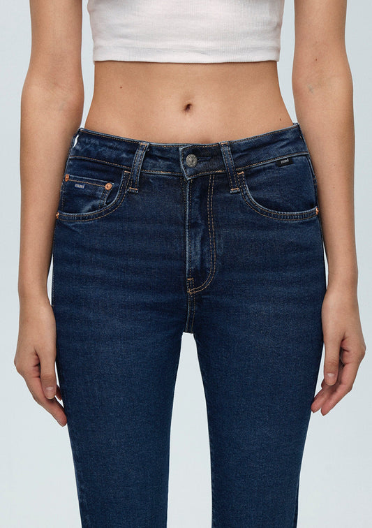 Maria Deep Blue Denım Jean Pants