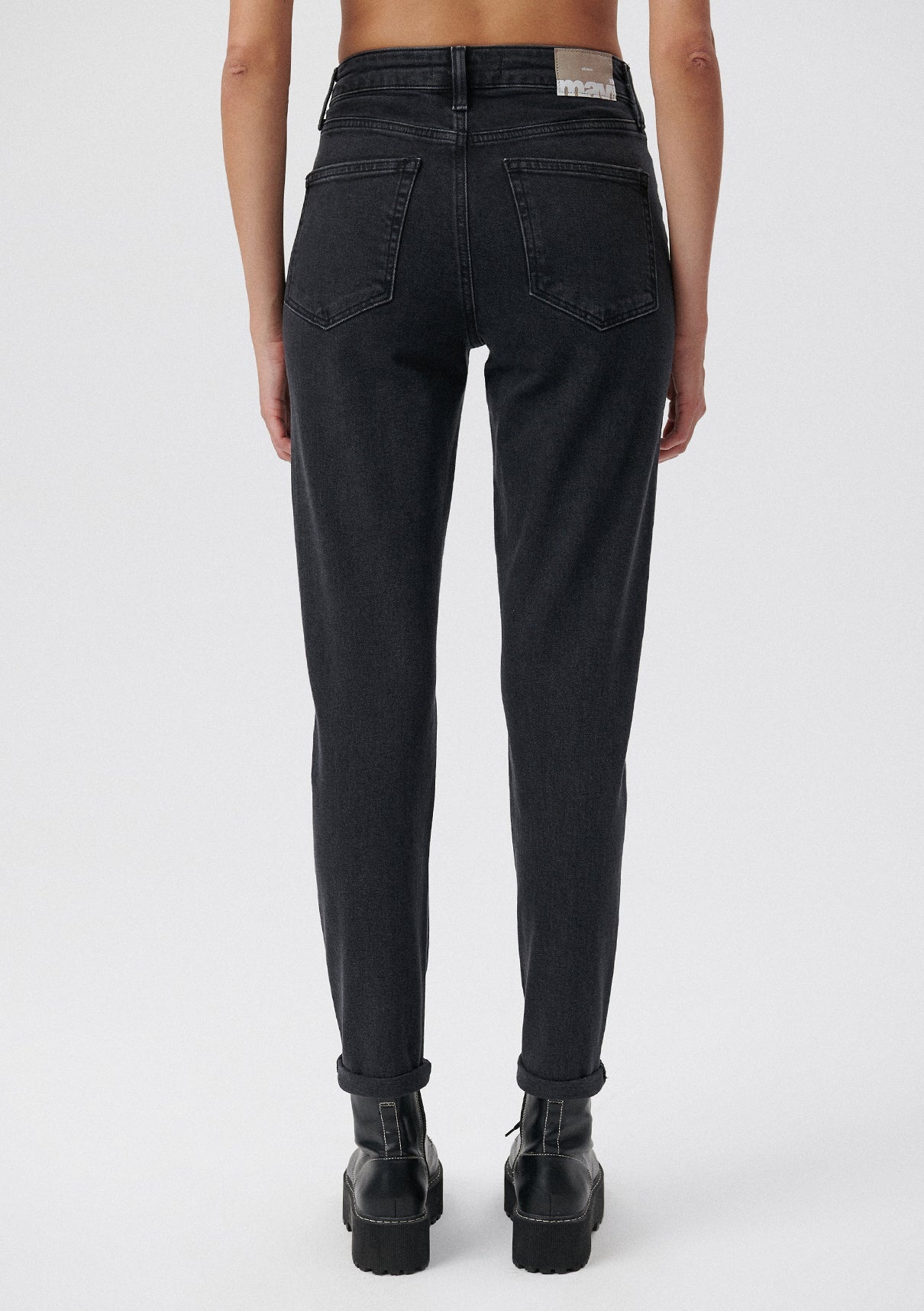 Cindy Mid Smoke Denim Jean Pants