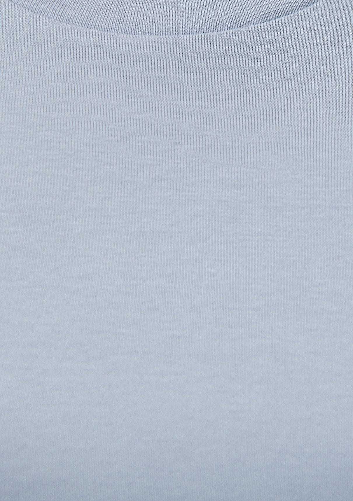 Crew Neck Blue Basic T-Shirt