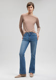 Molly Light Blue Gold Shape Jean Pants