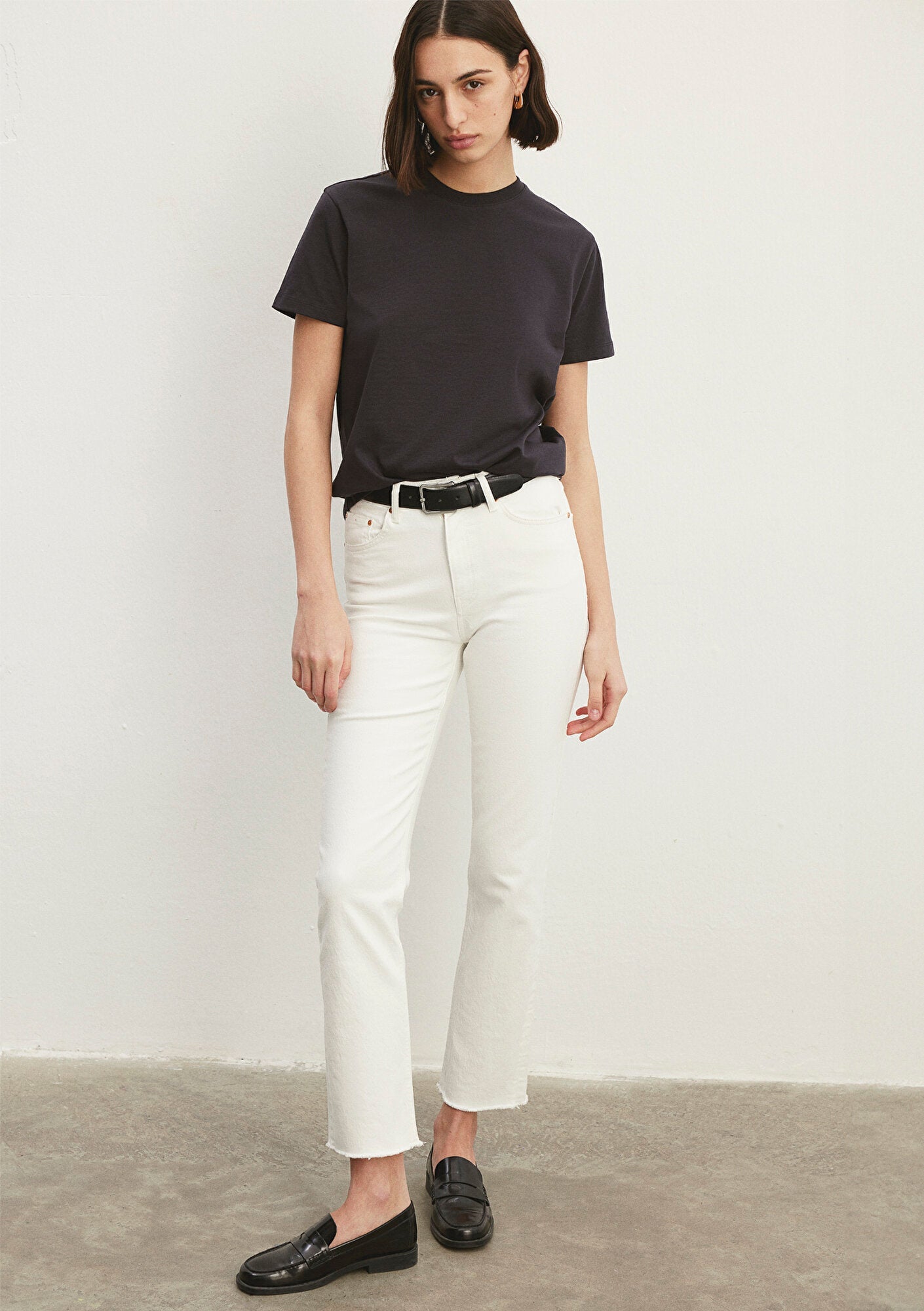 New York White Denim Jean Pants