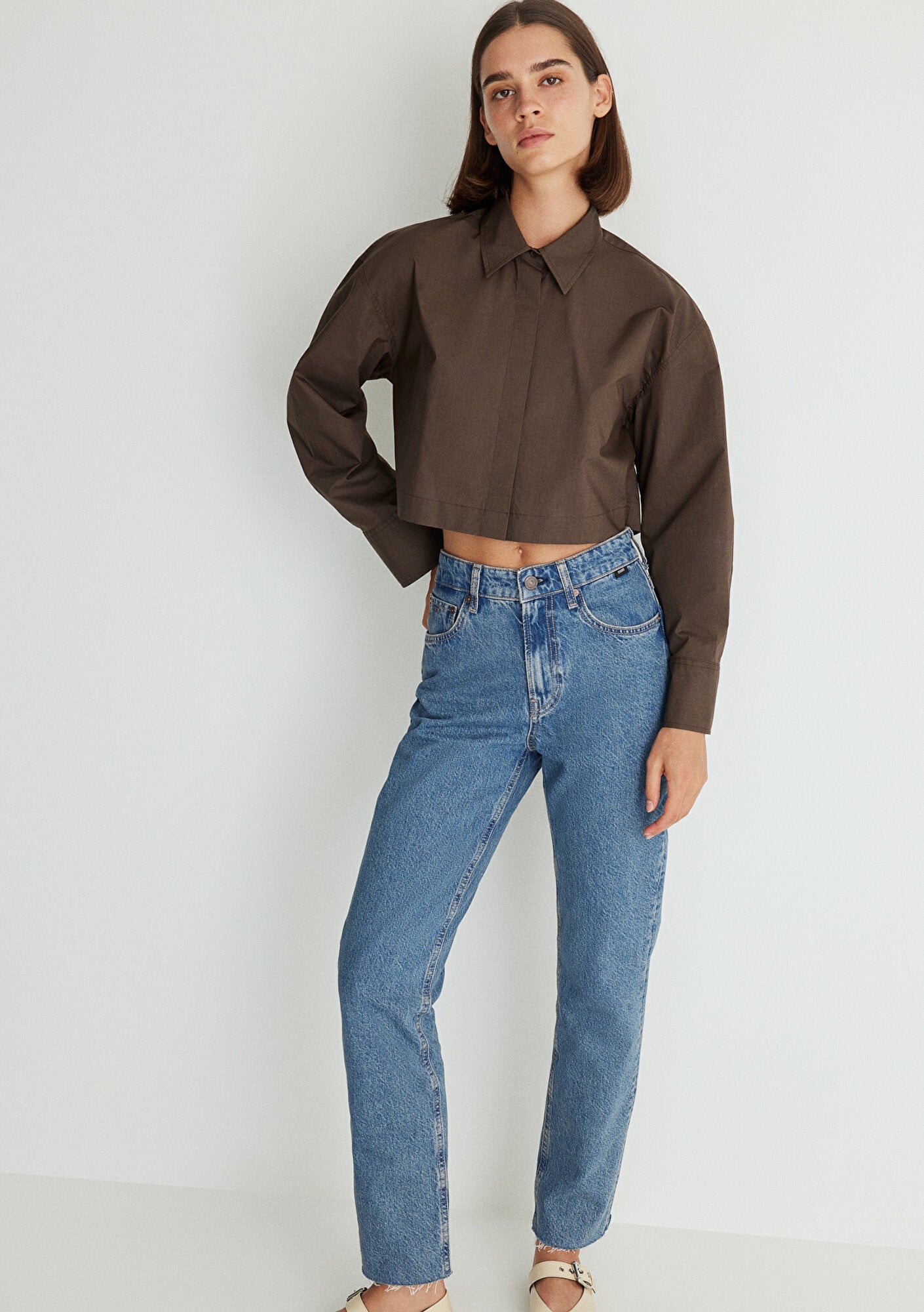 New York Mid Indigo Classic Denim Jean Pants