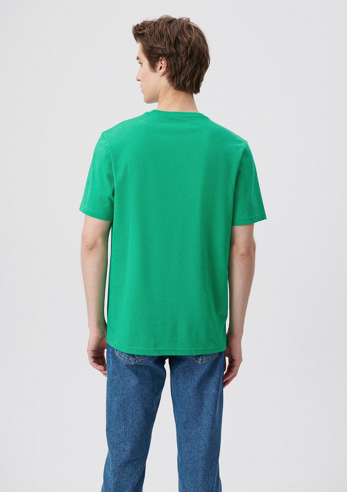 Mavi Logo Printed Green T-Shirt