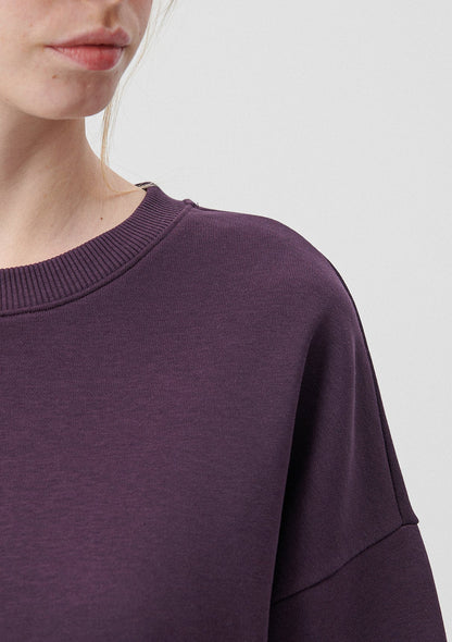 Crew Neck Green Basic Sweatshirt