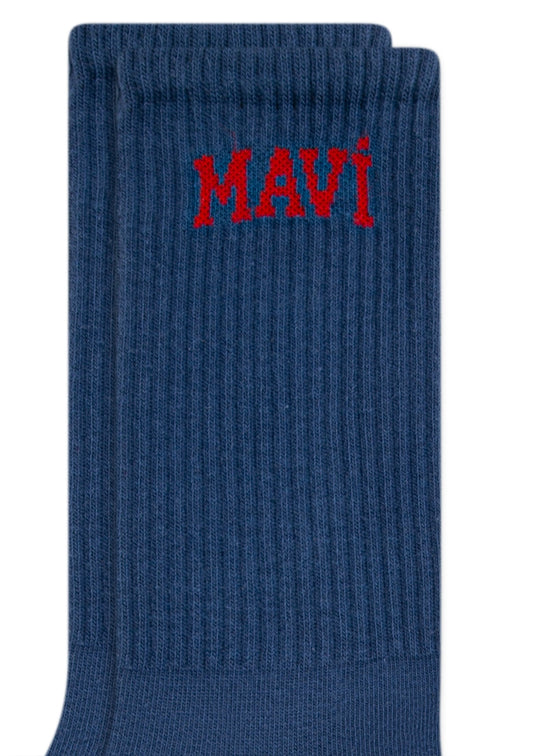 Navy Socket Socks
