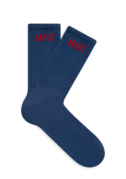 Navy Socket Socks