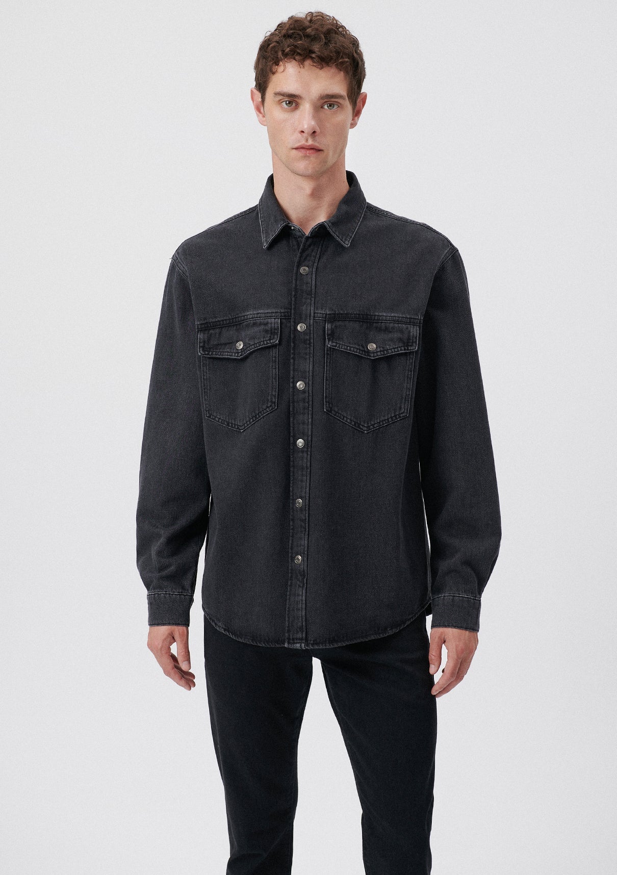 Ross Smoke Denim Jean Shirt