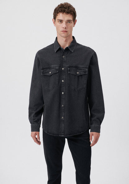 Ross Smoke Denim Jean Shirt