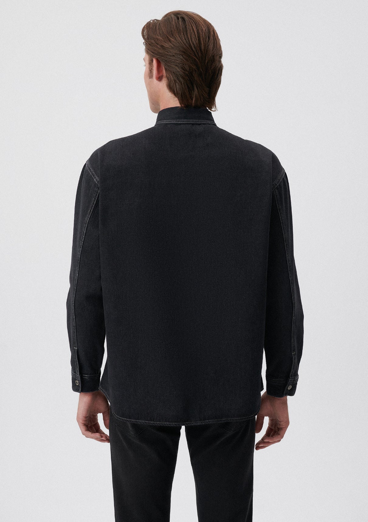 Aidan Cloudy Smoke Mavi Black Jean Shirt