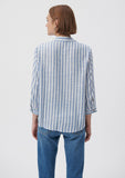 Striped White Blouse