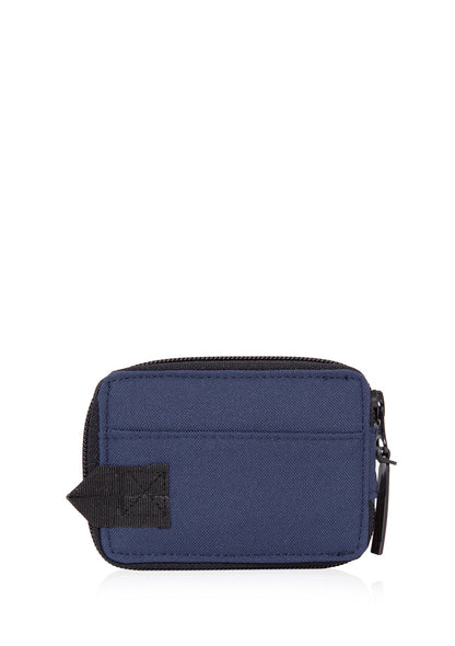 Zip Detailed Navy Wallet