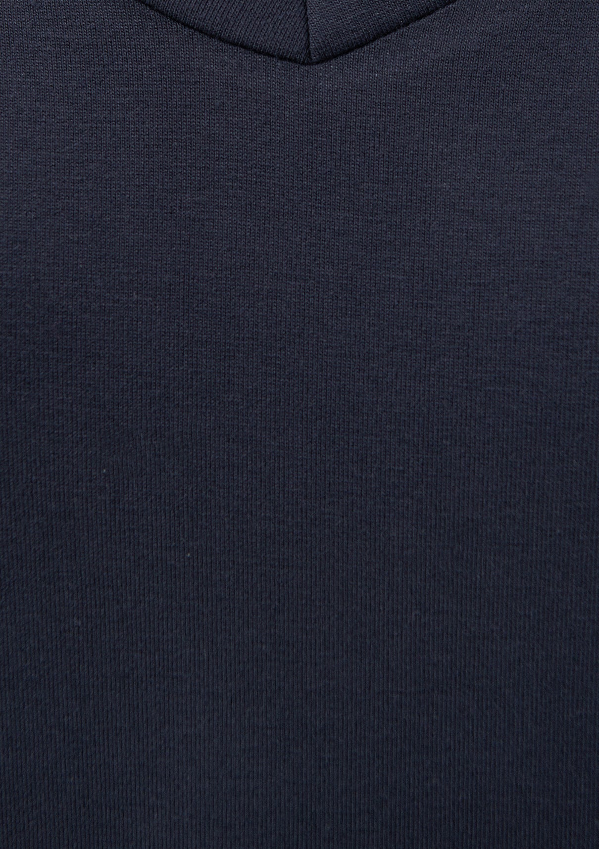 V Neck Blue Basic T-Shirt