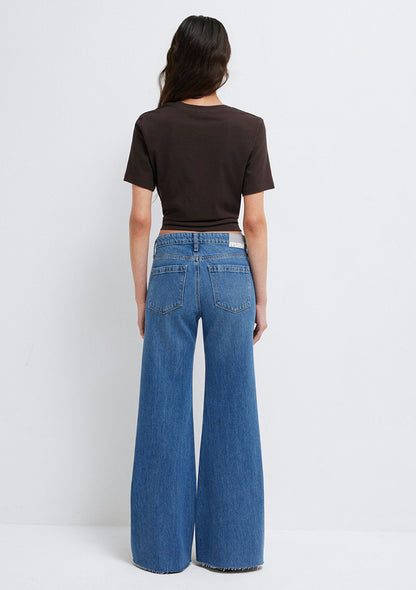 Grace Mid Shaded Denim Jean Pants