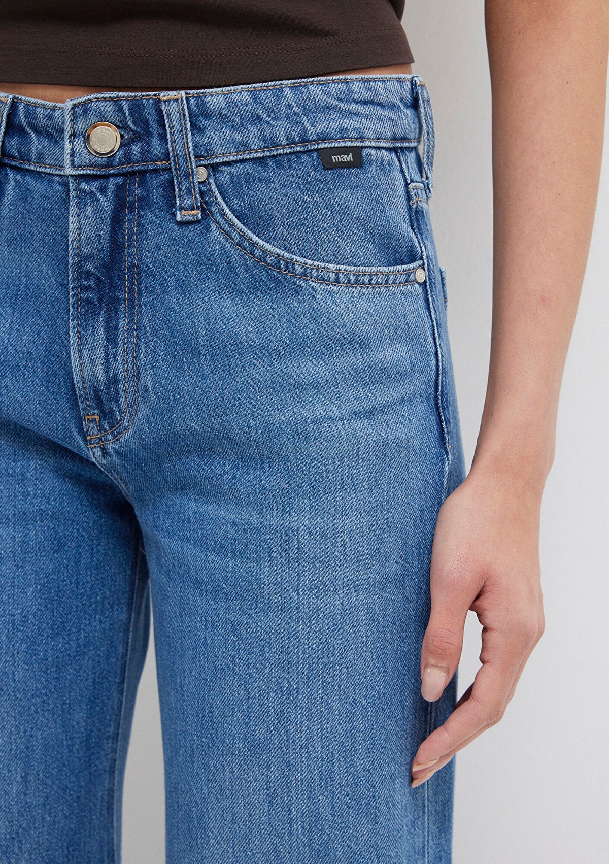 Grace Mid Shaded Denim Jean Pants