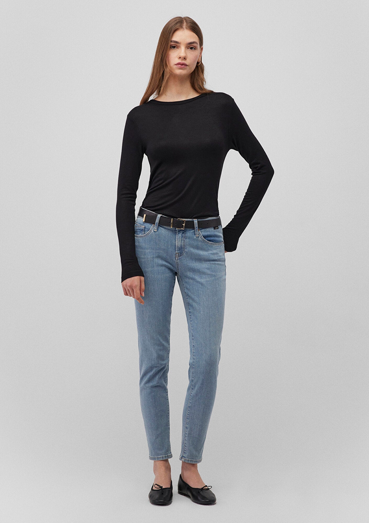 Ada Mid Blue Denim Jean Pants