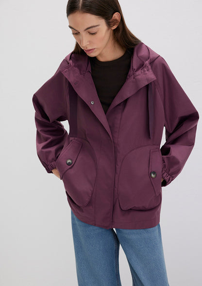 Hooded Purple Jacket