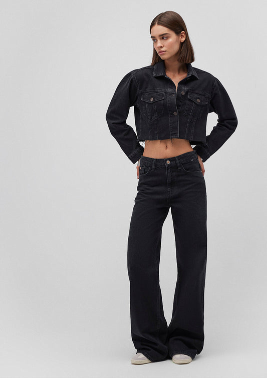 Brenda Dark Smoke 90s Jean Jacket