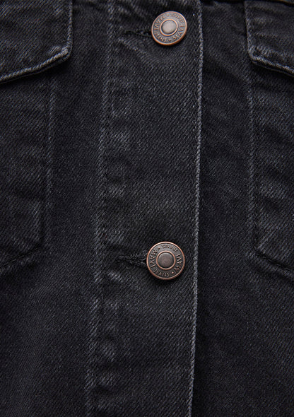 Brenda Dark Smoke 90s Jean Jacket