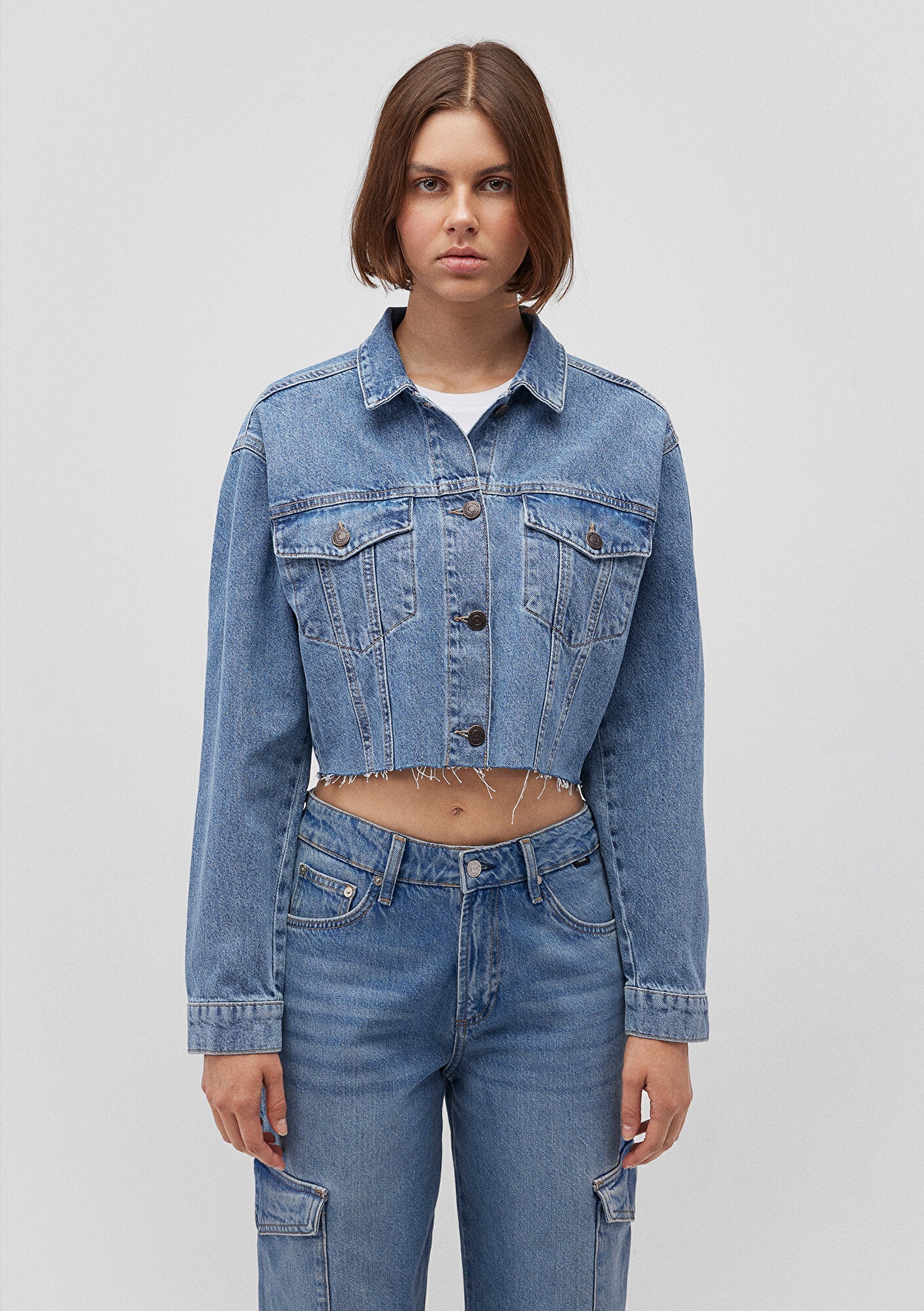 Brenda Shaded Blue 90s Jean Jacket