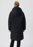 Hooded Black Long Puffer Jacket