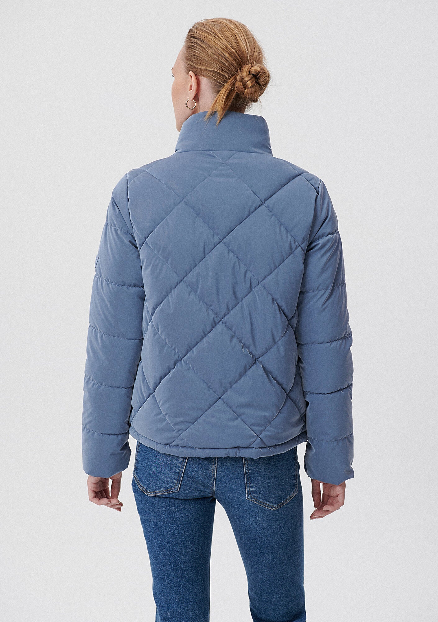 Premium Quilted Blue Puffer Jacket