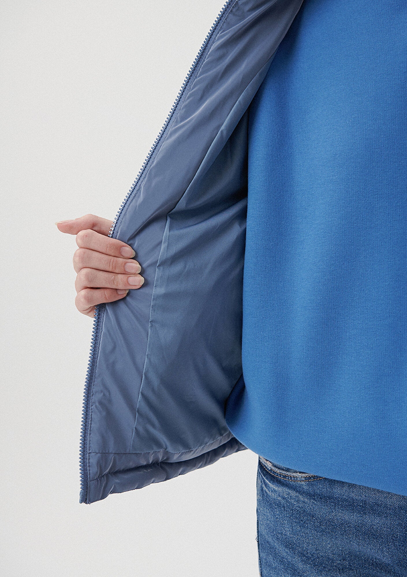 Premium Quilted Blue Puffer Jacket