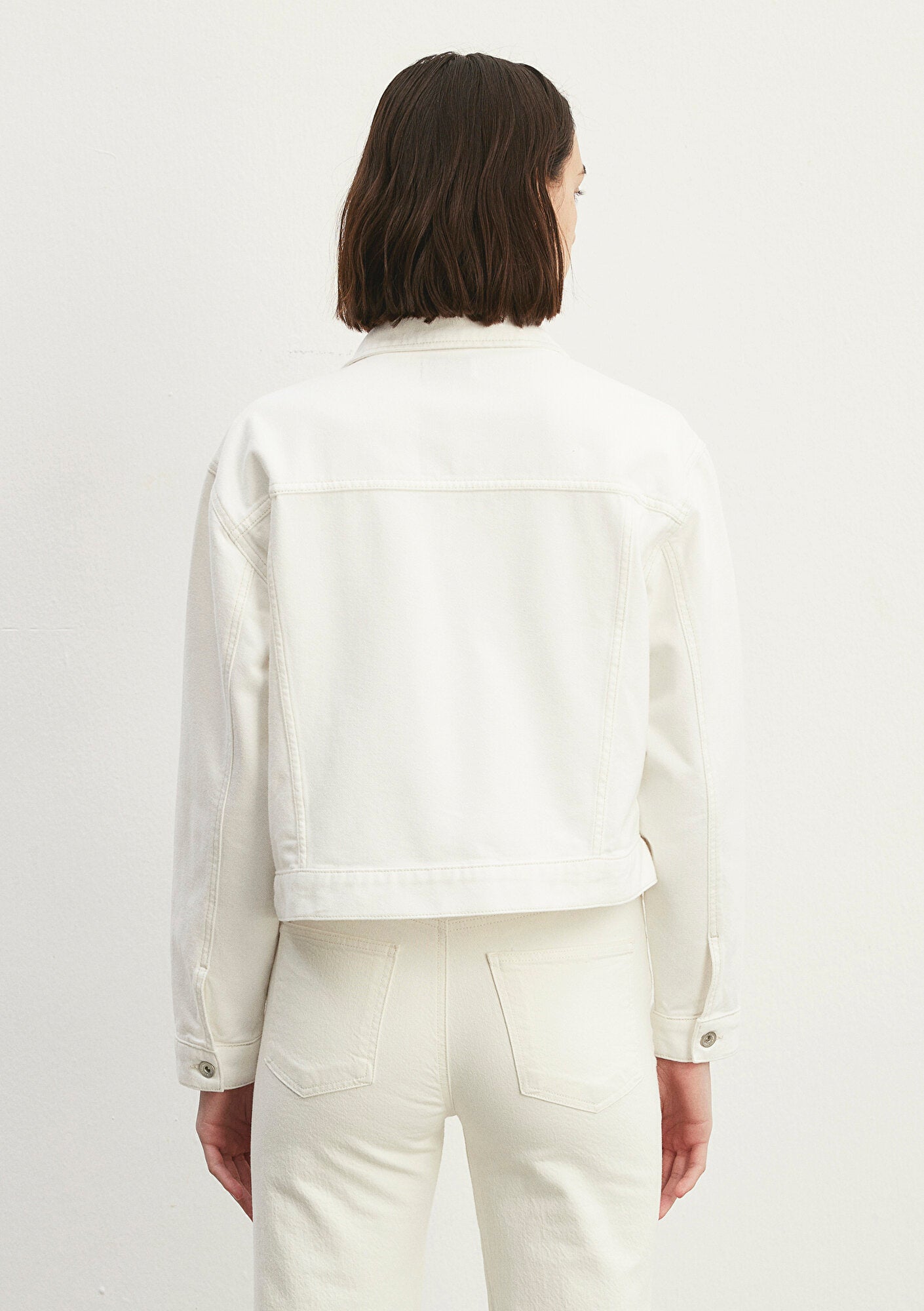 Megi Off White Mavi Premium Jean Jacket