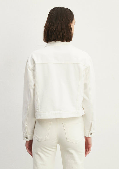 Megi Off White Mavi Premium Jean Jacket