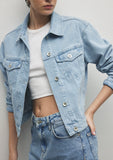 Megi Bleached Mavi Premium Jean Jacket