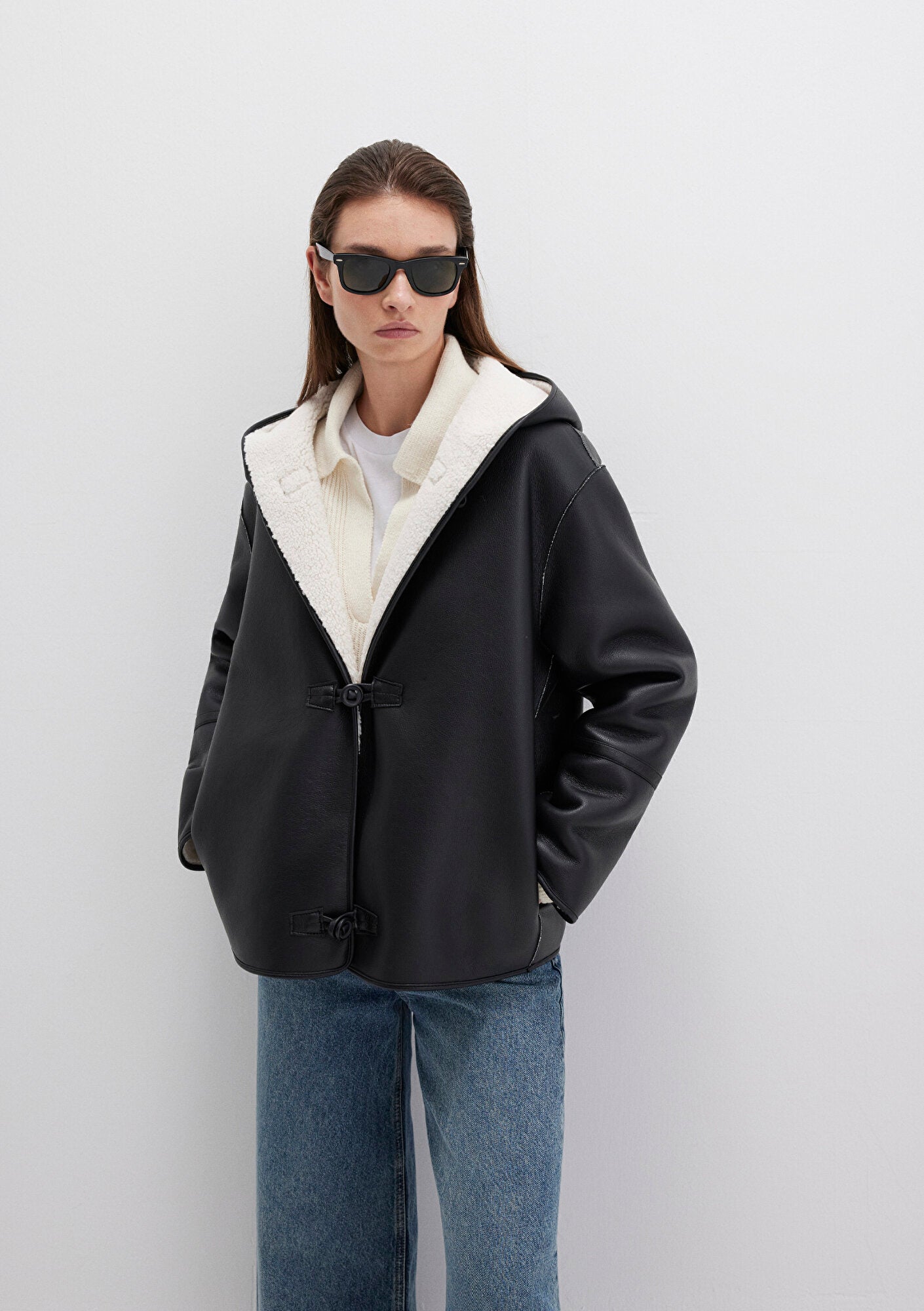 Black Faux Leather Jacket