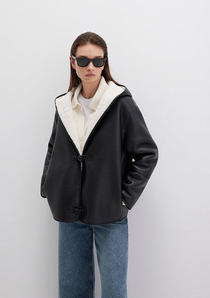 Black Faux Leather Jacket
