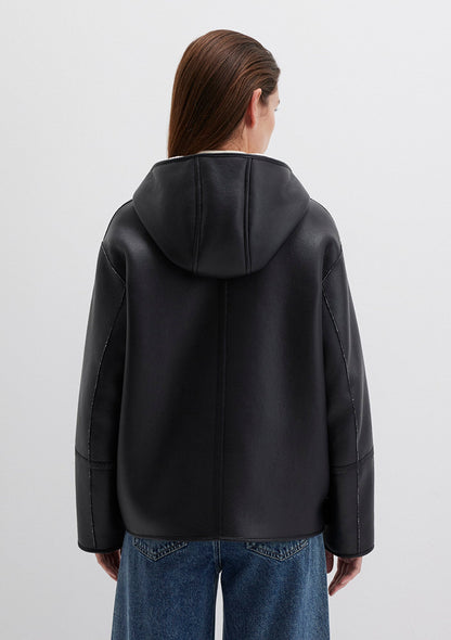 Black Faux Leather Jacket