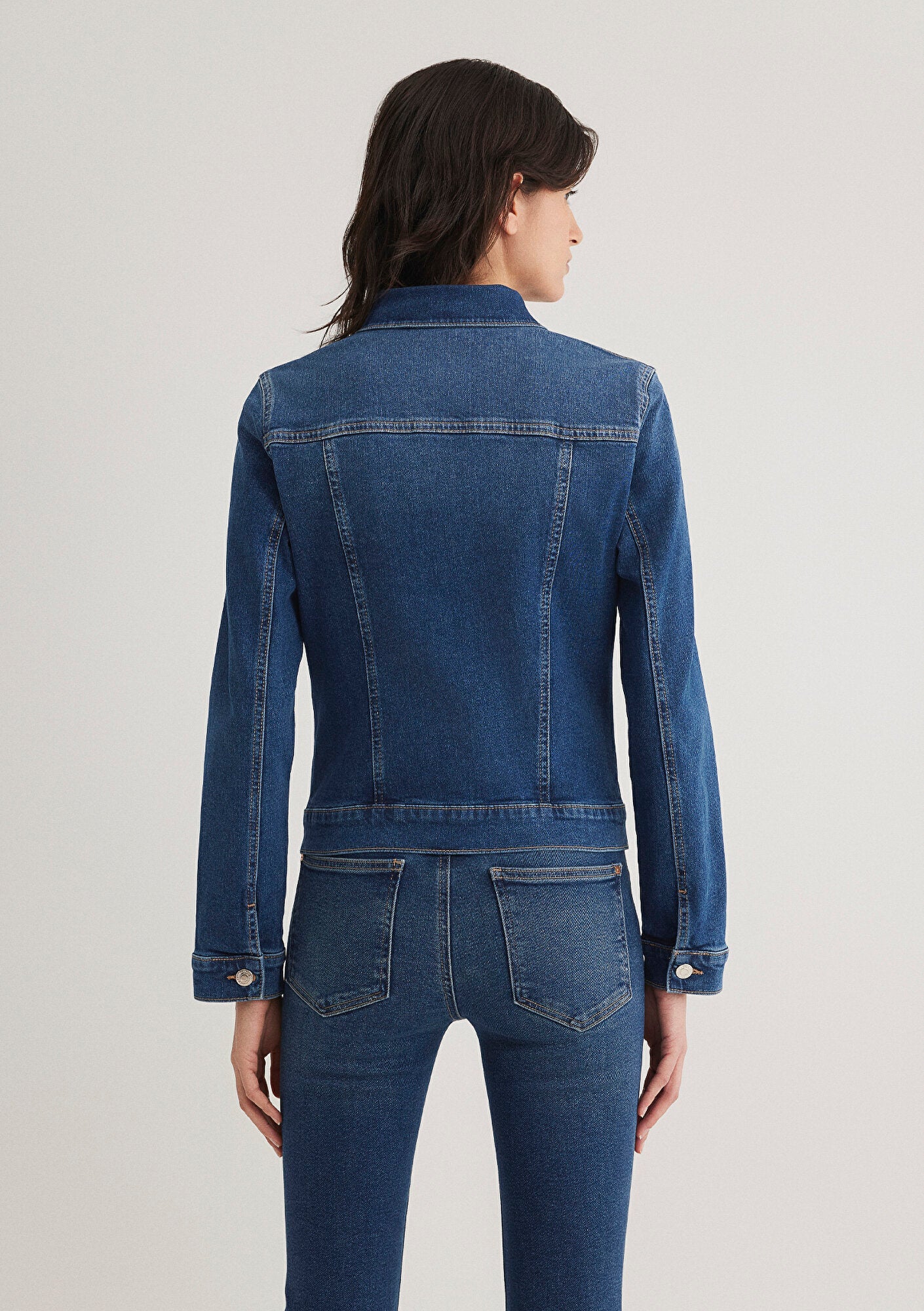 Daisy Dark Brushed 90s Jean Jacket