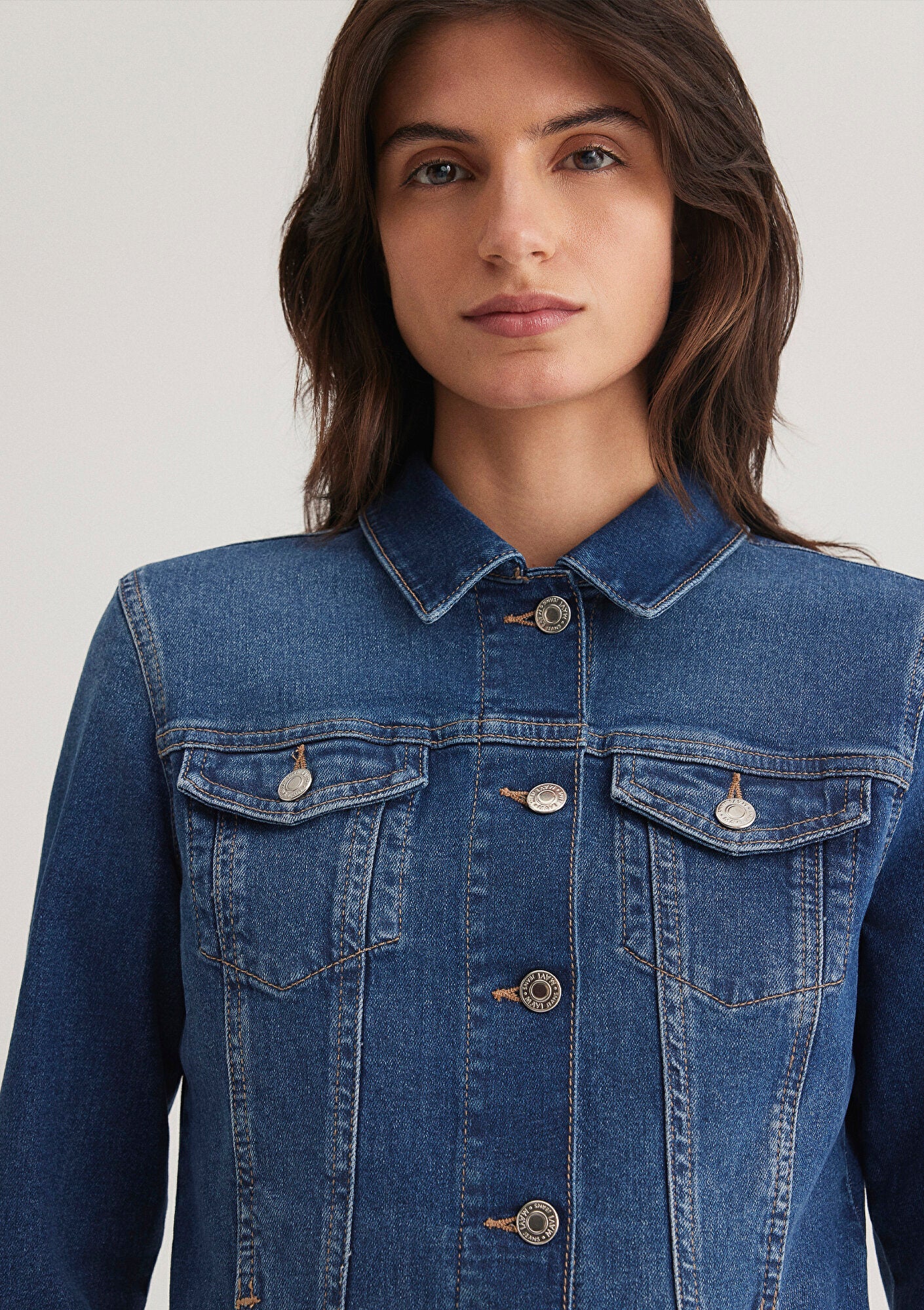 Daisy Dark Brushed 90s Jean Jacket