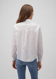 Flower Printed White Shirt
