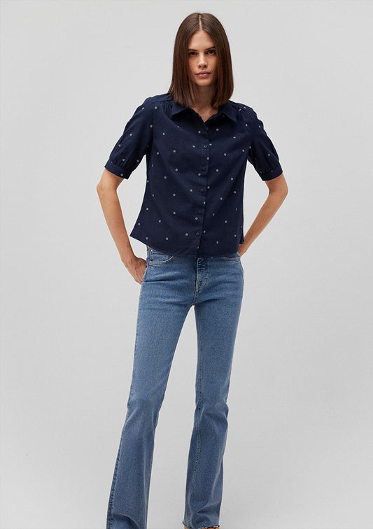 Mini Printed Navy Shirt