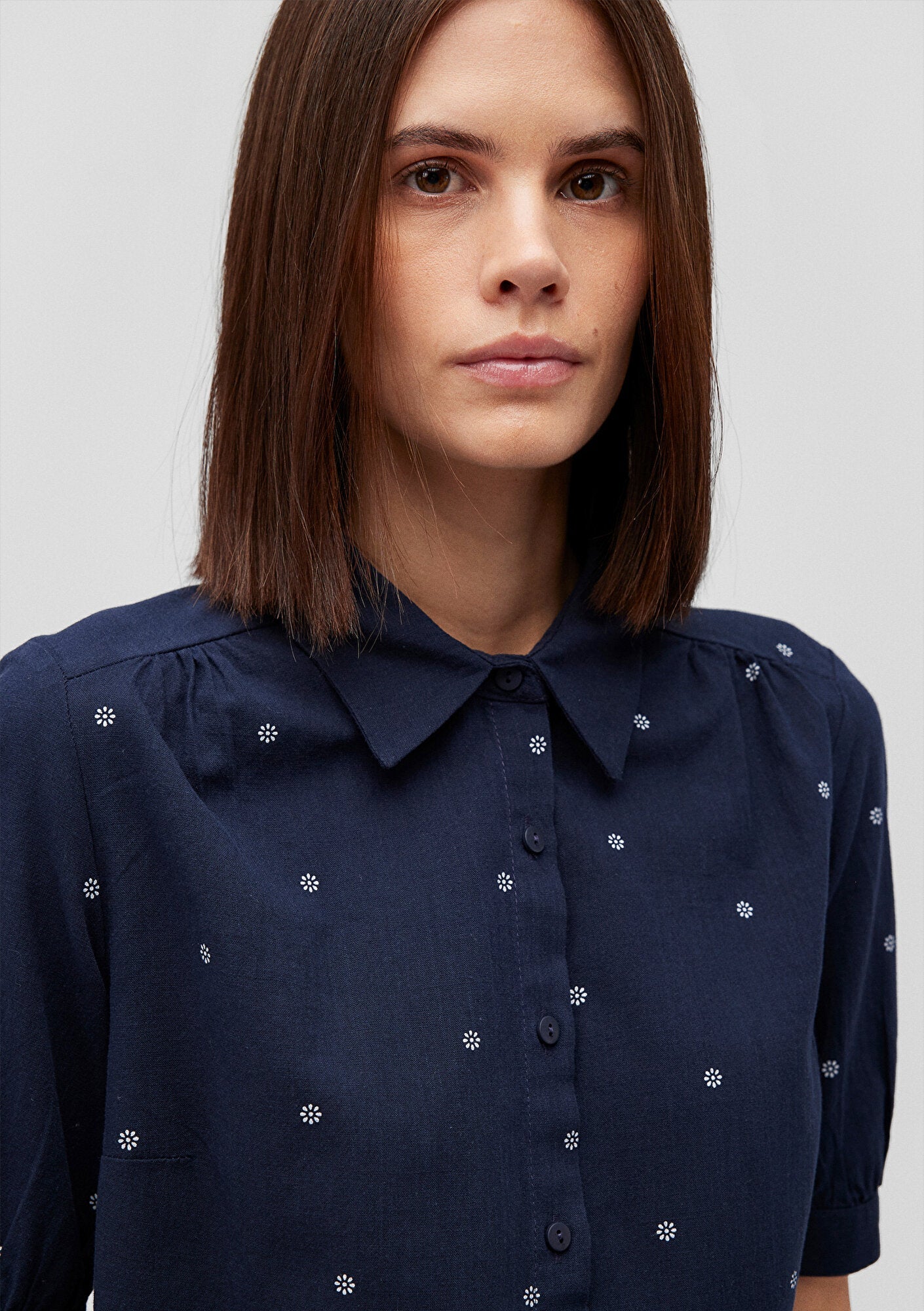 Mini Printed Navy Shirt