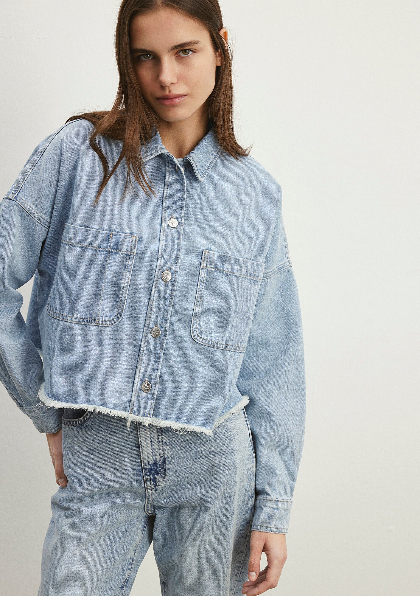 Willow Light Blue 90s Jean Shirt