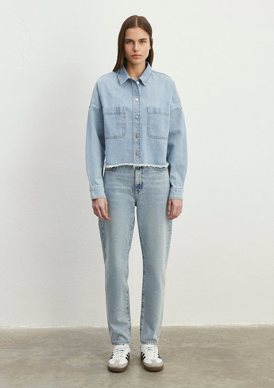 Willow Light Blue 90s Jean Shirt