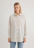 Striped White Shirt