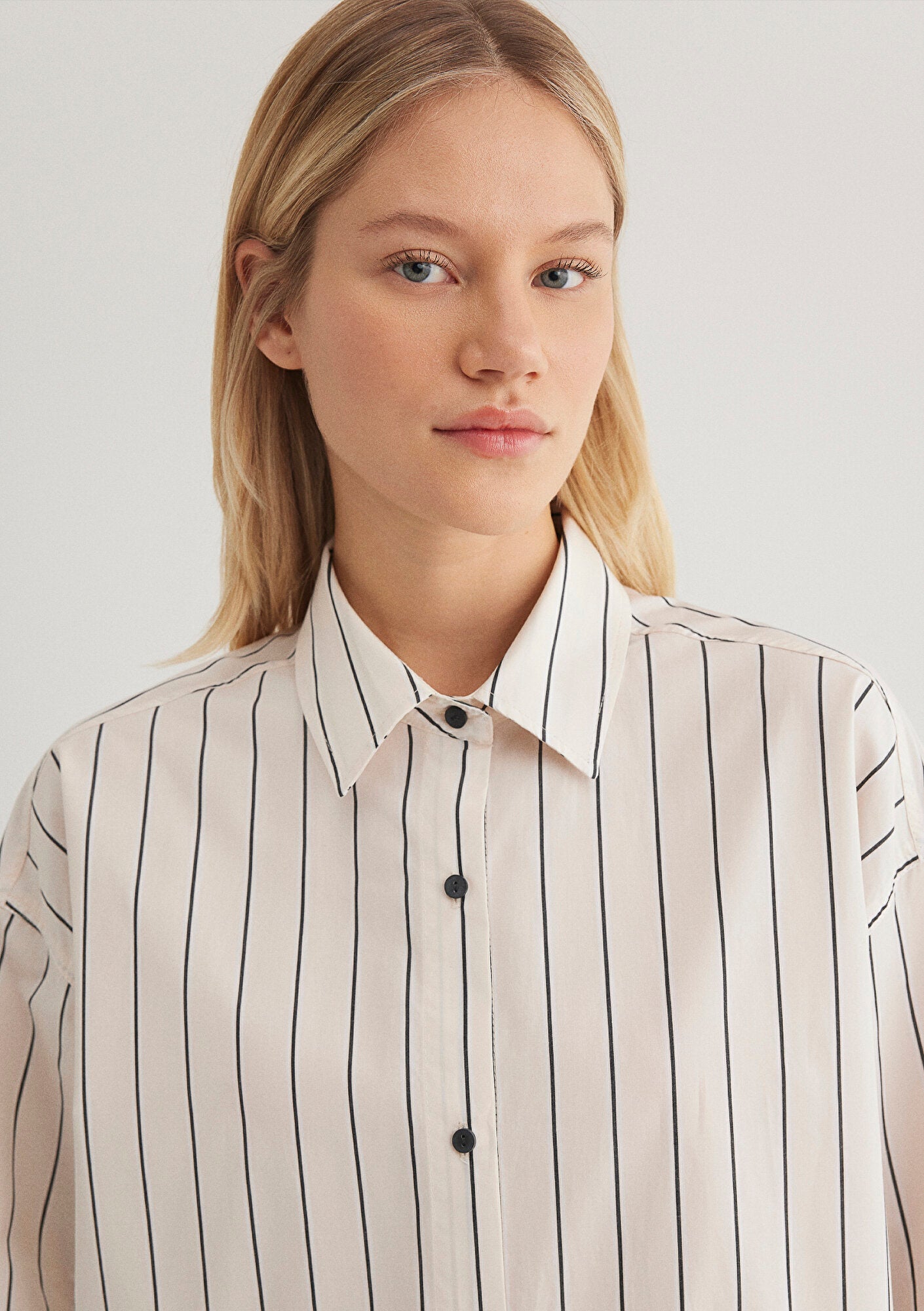 Striped White Shirt