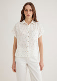 Mini Printed Ecru Shirt