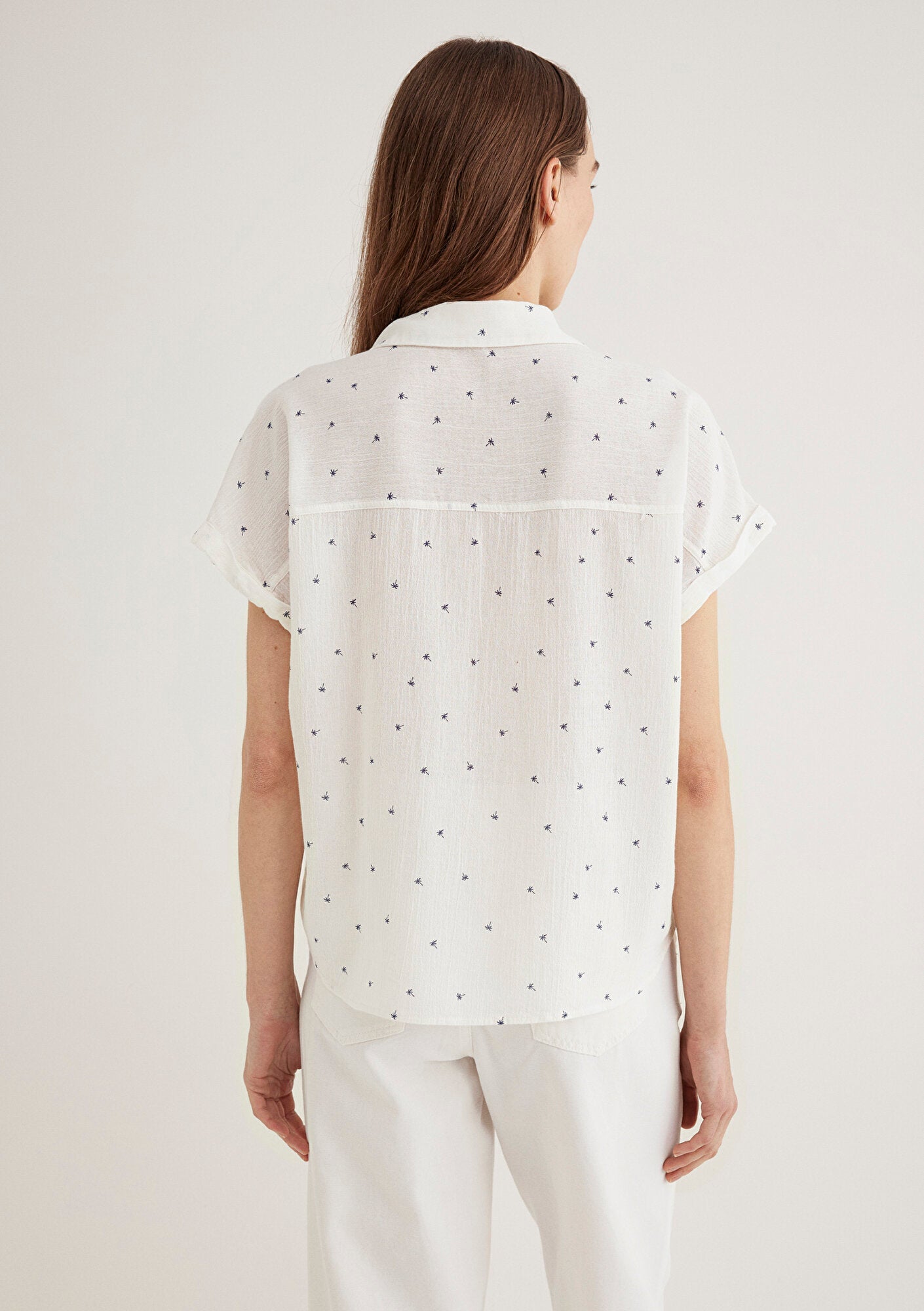 Mini Printed Ecru Shirt